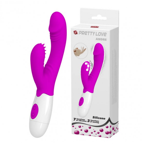 PRETTY LOVE G-Spot Dual Vibrator (Red Rose)